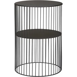 Landscape Beistelltisch, Schwarz, Metall, rund, Rundrohr, rund, 39x55x39 cm, Bsci, Wohnzimmer, Wohnzimmertische, Beistelltische, Beistelltische Metall
