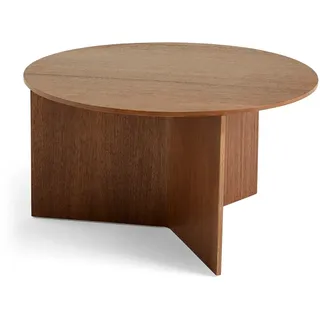 HAY - Slit Table Round XL, Ø 65 x H 35,5 cm, Walnuss natur