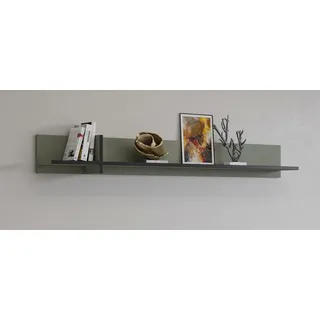 OTTO home Wandboard Cross,Breite 180 cm, moderne Wandregal, Hängeregal mit viel Stauraum grün