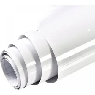 Glitzernde Weiße Klebefolie 60 Cm X 5 M Hochglanz-möbelfolie Selbstklebende Folie Für Möbel Küchenschränke Oberflächen Schutz Vinyl Wasserdicht Diy Dekorationsfolie