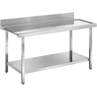 Ein- und ausgangstisch dome glatt und wandmontage - 700x750x850 mm - 16770EMS Eurast