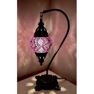 Mosaik - Stehlampe M Tischlampe Mosaiklampe Orientalische Lampe Lila Samarkand-Lights