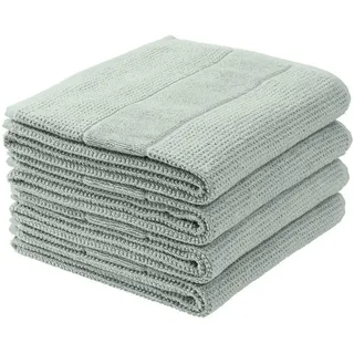 SCHIESSER Turin Handtuchset 50 x 100 cm grün 4-tlg.