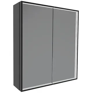 Camargue LED-Spiegelschrank Alumea  (B x H: 60 x 68 cm, Anthrazit)