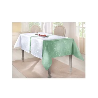 Tischdecke DOHLE&MENK Tischdecken Gr. B/L: 130 cm x 160 cm, eckig, grün (lindgrün) Tischdecken Tischwäsche