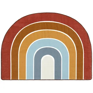 Paco Home Kinderteppich PACO HOME "Niloya 366", bunt (mehrfarbig), B:120cm H:12mm L:160cm, Polyester, Teppiche, Kinderteppich, Spielteppich, Kurzflor, Motiv Regenbogen, waschbar