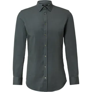s.Oliver Tailored Fit: Hemd aus Premium-Jersey - petrol - 43