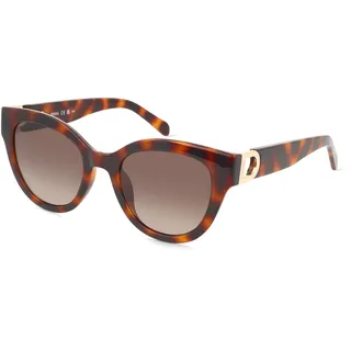 Fossil FOS 2162/G/S Damen-Sonnenbrille Vollrand Cat Eye Kunststoff-Gestell, braun
