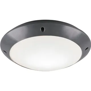 Trio Außendeckenleuchte Kunststoff 26 cm exkl. 1x E27 anthrazit/weiß