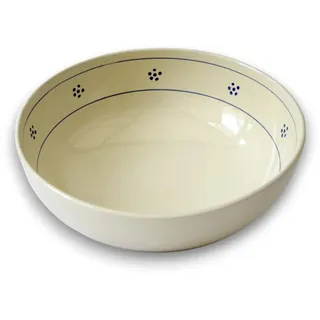 Colì, Majolika-Schüssel, Keramik-Salatschüssel, große Keramikschüssel, Durchmesser 30, Höhe 11 cm, Stern-Design