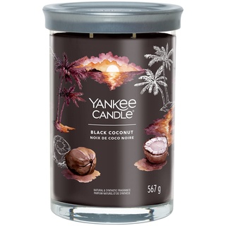 Yankee Candle Signature Duftkerze | große Tumbler-Kerze mit langer Brenndauer „Black Coconut“ | Soja-Wachs-Mix | Perfekte Geschenke für Frauen