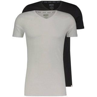 Diesel T-Shirt Herren T-Shirt UMTEE-MICHAEL 2er-Pack (1-tlg) schwarz S