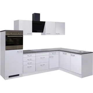 Flex-Well Eckküche L-Form Lucca 280 cm Weiß