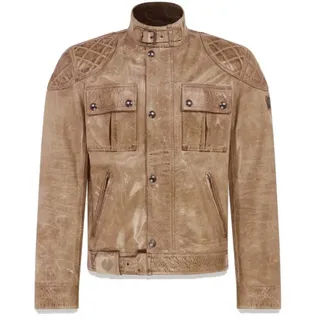 Belstaff Motorradjacke Brooklands Motorrad Lederjacke protektoren braun XXL