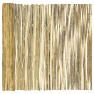 KARAT Bambus Sichtschutzzaun "Brasil" - Natur - Gespaltenes Bambusrohr / 100 x 300 cm