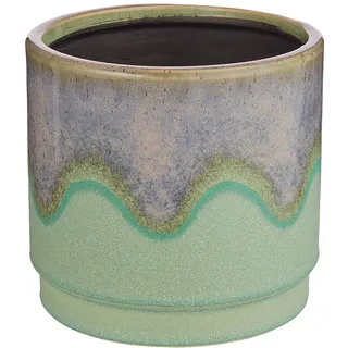 BUTLERS Blumentopf 16 cm Steingut - Painted - Pflanzentopf für Zimmerpflanzen, Grünpflanzen | Blumenübertopf Dekoration Wohnzimmer, Schlafzimmer mit Uni-Design