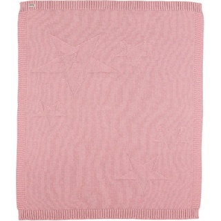 Sterntaler Kinderdecke Baylee, mit eingestrickten Sternen, Kuscheldecke B/L: 75 cm x 90 rosa Decken