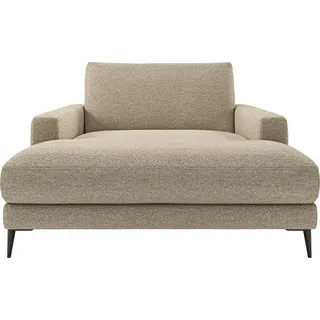 Home affaire Chaiselongue Downtown Loungemöbel zum Relaxen, B/T/H: 132/170/84 cm, auch in Bouclé, Cord und Easy care - leicht mir Wasser zu reinigen gelb
