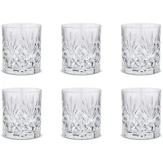 Peill+Putzler Germany 6er Set Whiskygläser, 300 ml Volumen, Schwerer Boden, Kristallgläser mit einem schlichten Design, Trinkgläser für Wasser, Saft & Cocktail geeignet