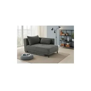 Recamiere grau Microfaser B/H/T: ca. 155x81x73 cm - Grau