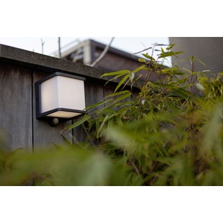 Lutec LED Außenleuchte Solar Doblo 11 x 11 cm 8 W Bewegungsmelder