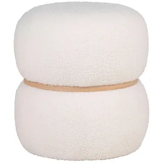 House Nordic Pouf Milford Polyester 38 x 41 x 38 cm Weiß
