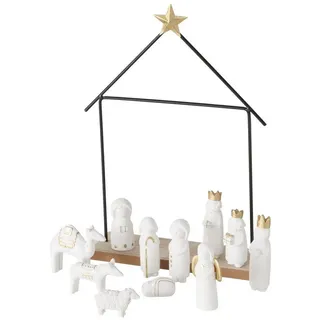 Boltze Minimalistische Weihnachtskrippe NATOS, 11 Figuren