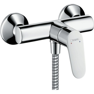 hansgrohe Focus - Duscharmatur Aufputz für 1 Verbraucher, Mischbatterie Dusche, Einhebelmischer, Chrom