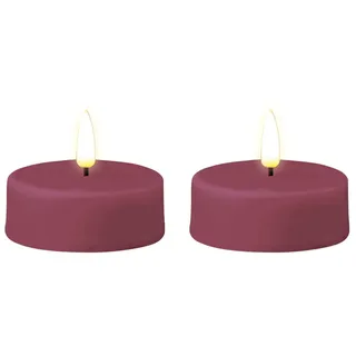 Maxi Teelicht LED Magenta 2 Stück