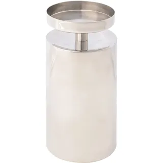 Creativ deco Kerzenhalter Weihnachtsdeko 20,5 cm Silber