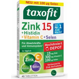 Klosterfrau Group Zink 15 + Histidin + Vitamin C + Selen Depot Tabletten 40 St.