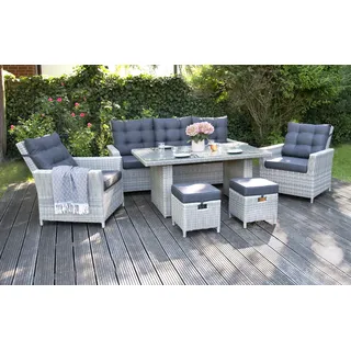 BellaVista Aluminium Luxus Set Asti Grau-Mix
