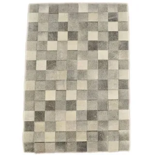 KUHFELL online & NOMAD Fellteppich KUHFELL PATCHWORK TEPPICH IN DIVERSEN FARBEN grau 100 cm