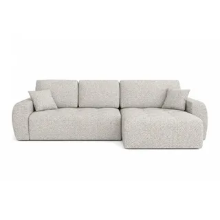 kaiser möbel Ecksofa Chenille mit Schlaffunktion 2-Sitzer Beige
