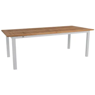 Brafab Lyon Gartentisch 224-304 x 304 x 76 cm Hellgrau