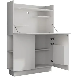 Vicco Sekretär Schreibtisch Alena, Weiß, 85 x 27 cm, geeignet für platzsparendes Arbeiten und organisierte Ablage