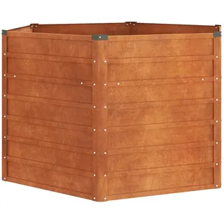 vidaXL Hochbeet Rostig 129 x 129 x 77 cm Cortenstahl