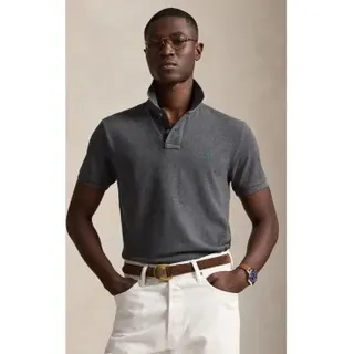 Polo Ralph Lauren für Herren. 710782592002 Das ikonische graue Piqué-Poloshirt (XXL), Lässig, Baumwolle, Kurzarm