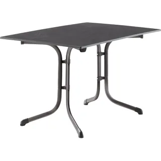 Sieger Boulevard-Klapptisch mit vivodur-Platte 120 x 80 x 73 cm eisengrau/schieferdekor anthrazit