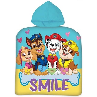 Kk PAW Patrol Poncho Kapuze Duschtuch Badetuch Strandtuch 50 x 100cm