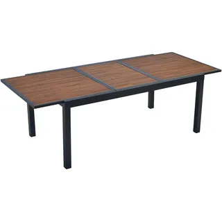 Merxx Paxos Gartentisch 180-240 x 100 x 75 cm Braun/Grau