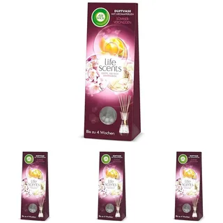 Air Wick Duftvase mit Aromaperlen – Duft: Sommervergnügen – 1 x 30 ml Raumduft mit Stäbchen (Packung mit 4)