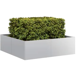vidaXL Pflanzkübel 100 x 100 x 30 cm Verzinkter Stahl