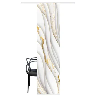HOME WOHNIDEEN GULDO Schiebegardine Ösen 60 x 245 cm Gold 1 St