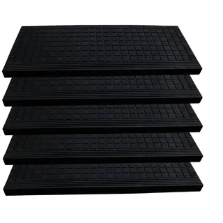 BigDean Stufenmatte 65 x 26 cm Schwarz