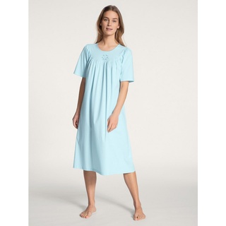 CALIDA Nachthemd Soft Cotton Damen (1-tlg) blau M (44-46)