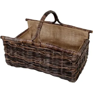 Aufbewahrungskorb LOCKER, beige (natur), B:65cm H:44cm T:46cm, Rattan, Aufbewahrungsboxen