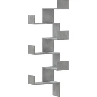 vidaXL Eckregal 45 x 45 x 147 cm Betongrau