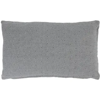 Alphadeco Rhombus Raute Soft Sofakissen inkl. Füllung - Bezug: 100% Baumwolle - Mordernes Ethno Design - viele Größen (Grau, 50x30cm)