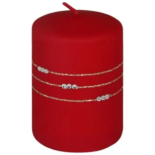 Stumpenkerze Kolia rot 10cm